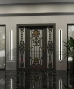 Ferforje Villa Kapisi Modelleri 1089 Siyah