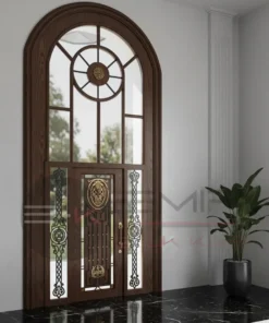 Ferforje Villa Kapisi Modelleri 1090 Ceviz