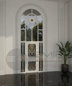 Ferforje Villa Kapisi Modelleri 1090 Gri