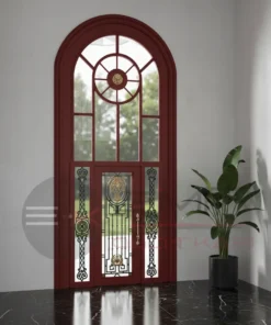 Ferforje Villa Kapisi Modelleri 1090 Kirmizi