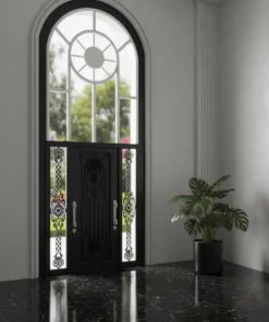 Ferforje Villa Kapisi Modelleri 1090 Siyah