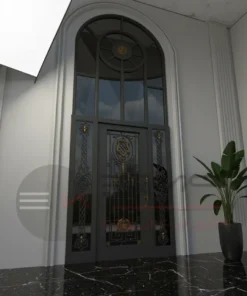 Ferforje Villa Kapisi Modelleri 1095 Siyah