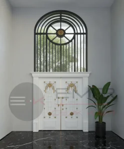 Ferforje Villa Kapisi Modelleri 1097 Beyaz