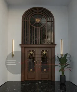 Ferforje Villa Kapisi Modelleri 1097 Ceviz