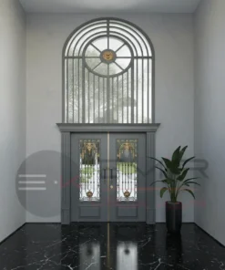 Ferforje Villa Kapisi Modelleri 1097 Gri