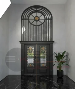 Ferforje Villa Kapisi Modelleri 1097 Siyah