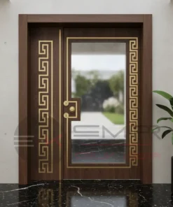 Ferforje Villa Kapisi Modelleri 1100 Ceviz
