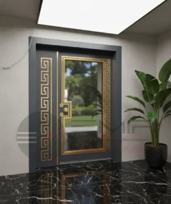 Ferforje Villa Kapisi Modelleri 1100 Gri