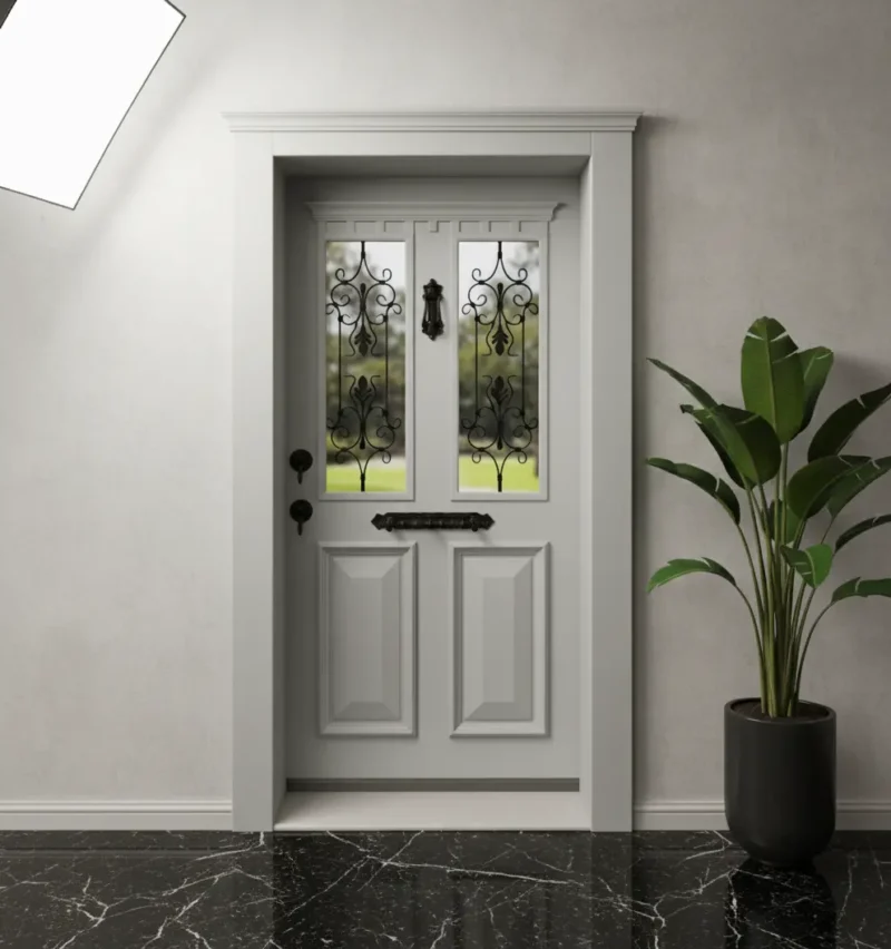 Kırmızı Villa Kapısı Modelleri 544 4 Kirmizi Villa Kapisi Modelleri 544 Gri