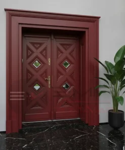 Klasik Villa Kapisi Modelleri 2025 Fiyatlari Kirmizi