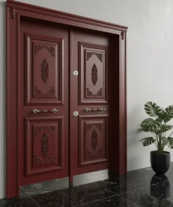 Klasik Villa Kapisi Modelleri Fiyatlari 603 Kirmizi