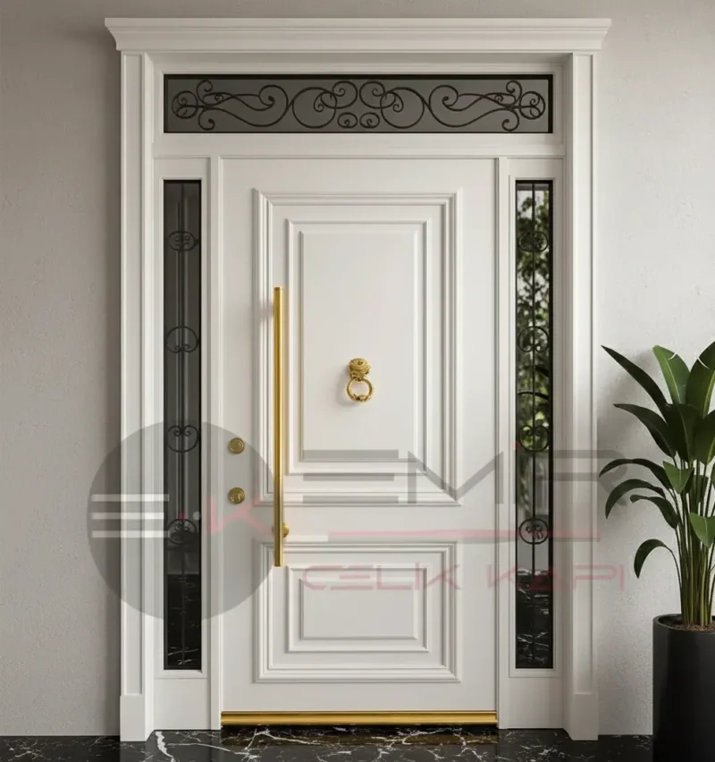 Klasik Villa Kapısı Nicoletta 1 Klasik Villa Kapisi Nicoletta Beyaz