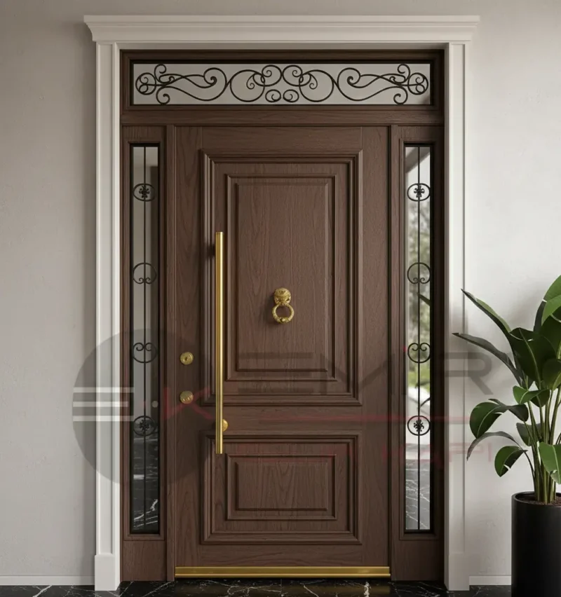 Klasik Villa Kapısı Nicoletta 5 Klasik Villa Kapisi Nicoletta Ceviz