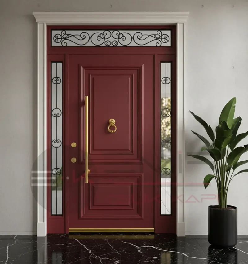 Klasik Villa Kapısı Nicoletta 3 Klasik Villa Kapisi Nicoletta Kirmizi