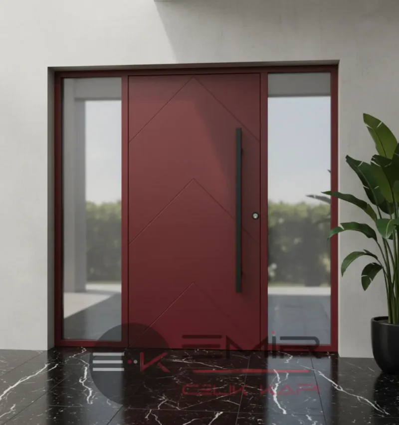Kompakt İreko Villa Kapısı Modelleri 511 3 Kompakt Ireko Villa Kapisi Modelleri 511 Kirmizi