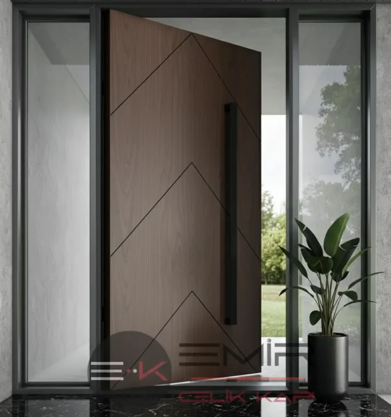 Kompakt İreko Villa Kapısı Modelleri 515 5 Kompakt Ireko Villa Kapisi Modelleri 515 Ceviz