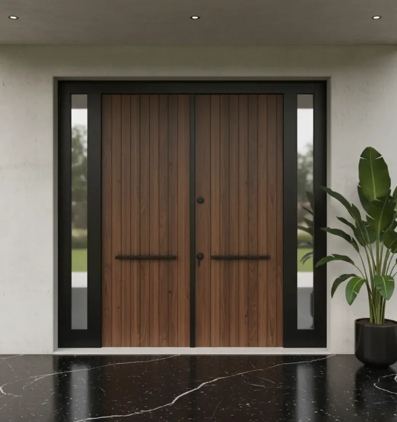 Kompakt İreko Villa Kapısı Modelleri 532 5 Kompakt Ireko Villa Kapisi Modelleri 532 Ceviz