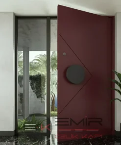 Kompakt Ireko Villa Kapisi Modelleri 541 Kirmizi