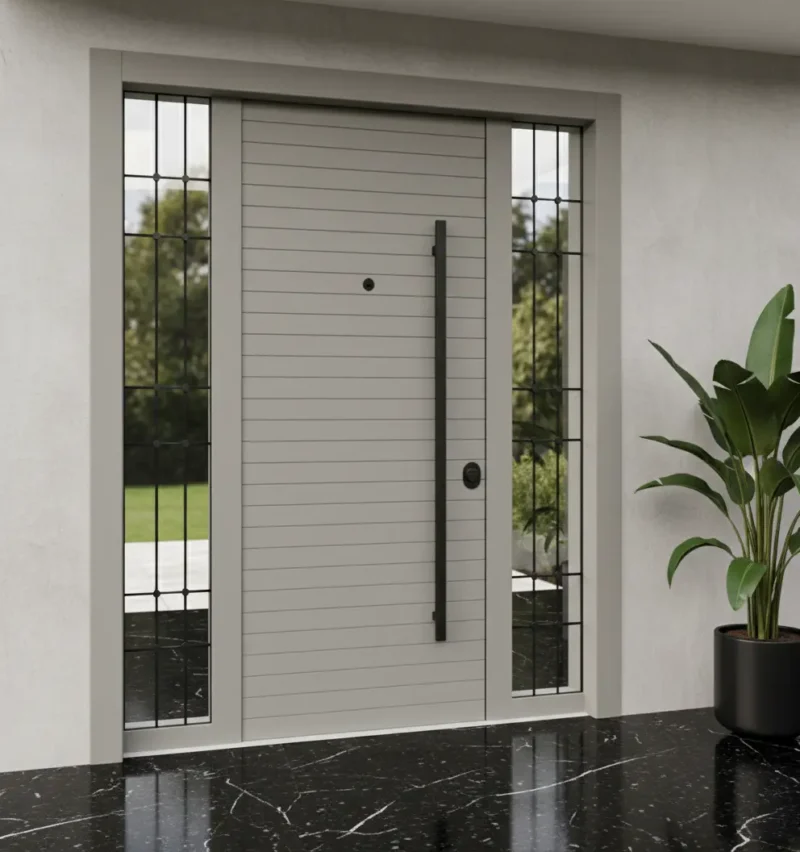 Kompakt İreko Villa Kapısı Modelleri 4 Kompakt Ireko Villa Kapisi Modelleri Gri