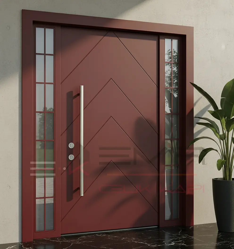 Kompakt-Villa-Kapisi-Trecy-Kirmizi Kompakt-Villa-Kapisi-Trecy-Kirmizi