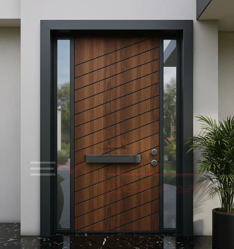 Kompakt Villa Kapısı Viviana 5 Kompakt Villa Kapisi Viviana Ceviz