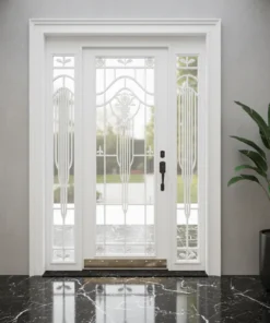 Kompozit Kompakt Kaplama Camli Villa Kapisi 594 Beyaz