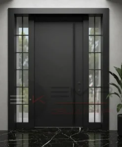 Kompozit Villa Kapisi Ceviz Siyah Siyah