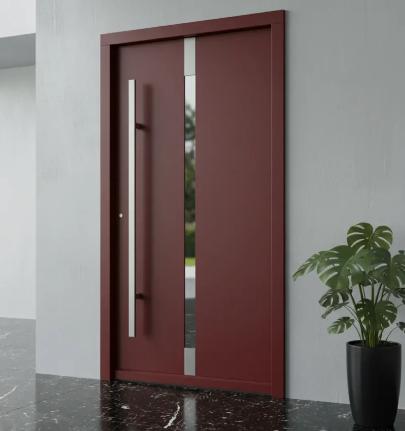Kompozit Villa Kapısı Modelleri 402 3 Kompozit Villa Kapisi Modelleri 402 Kirmizi