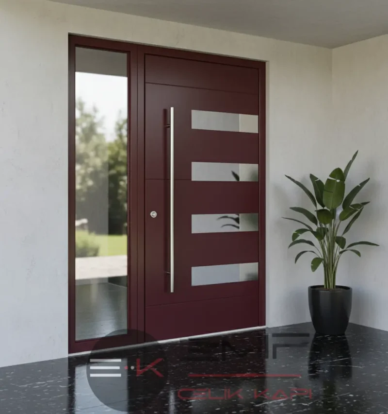 Kompozit Villa Kapısı Modelleri 409 3 Kompozit Villa Kapisi Modelleri 409 Kirmizi