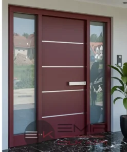 Kompozit Villa Kapisi Modelleri 421 Kirmizi