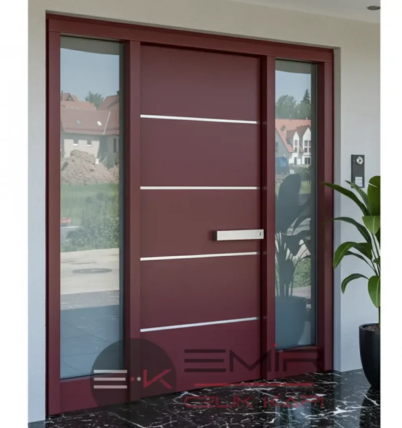 Kompozit Villa Kapısı Modelleri 421 3 Kompozit Villa Kapisi Modelleri 421 Kirmizi