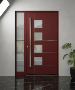 Kompozit Villa Kapisi Modelleri 425 Kirmizi