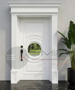Marin Ahsap Villa Kapisi Yalikavak Beyaz