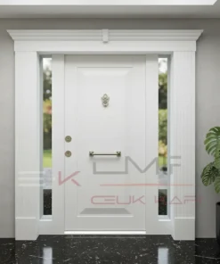 Mat Siyah Villa Kapisi Dis Kapi 1158 Beyaz