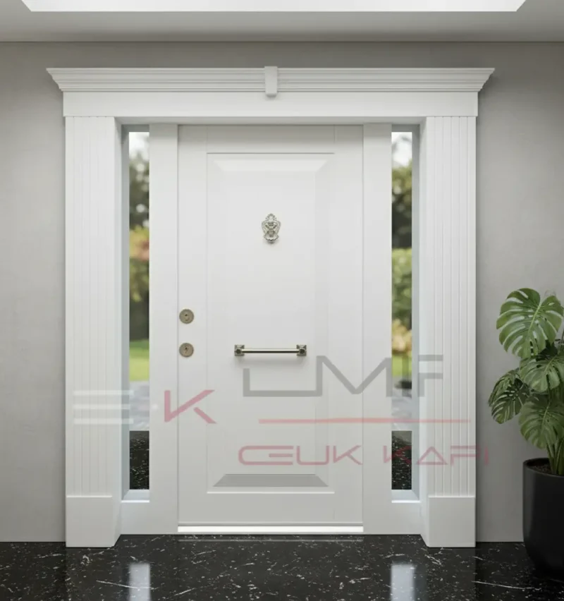Mat Siyah Villa Kapısı Dış Kapı 1158 1 Mat Siyah Villa Kapisi Dis Kapi 1158 Beyaz