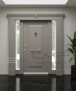 Mat Siyah Villa Kapisi Dis Kapi 1158 Gri