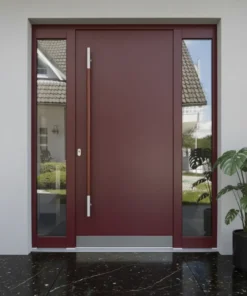 Modern Villa Kapisi Modelleri 252 Kirmizi