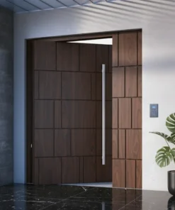 Modern Villa Kapisi Modelleri 259 Ceviz