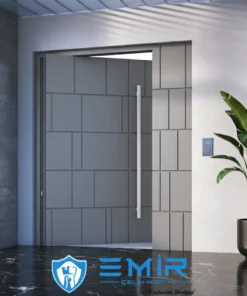 Modern Villa Kapisi Modelleri 259 Gri