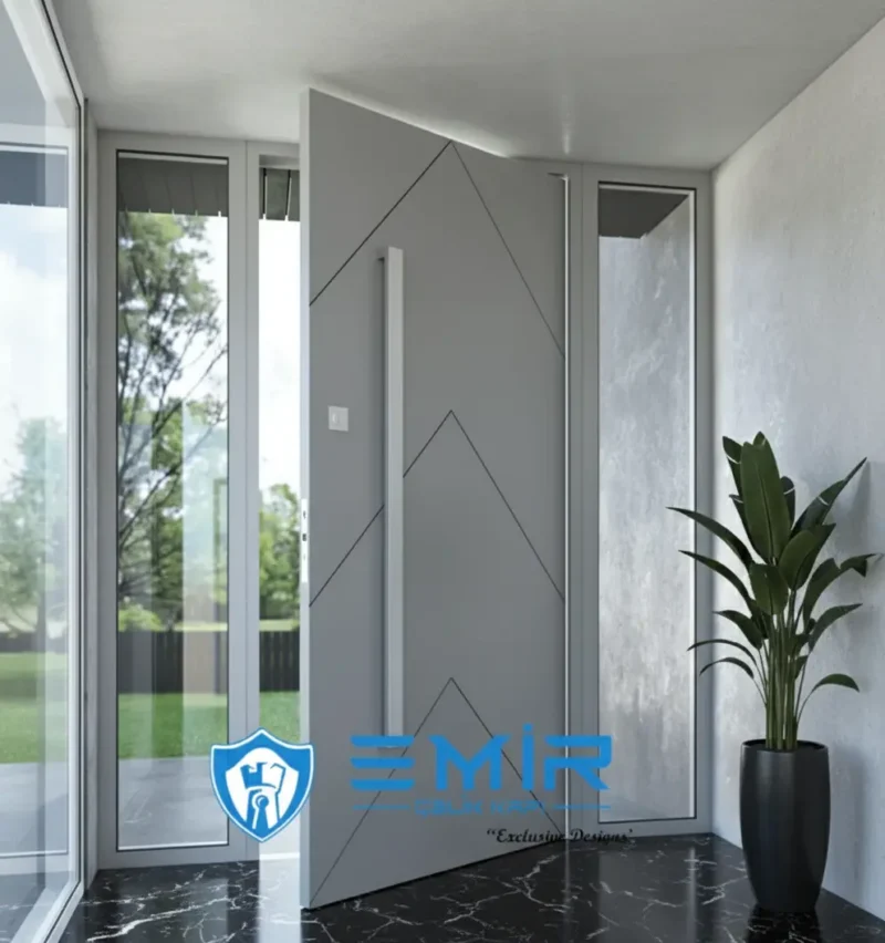 Modern Villa Kapısı Modelleri 261 4 Modern Villa Kapisi Modelleri 261 Gri