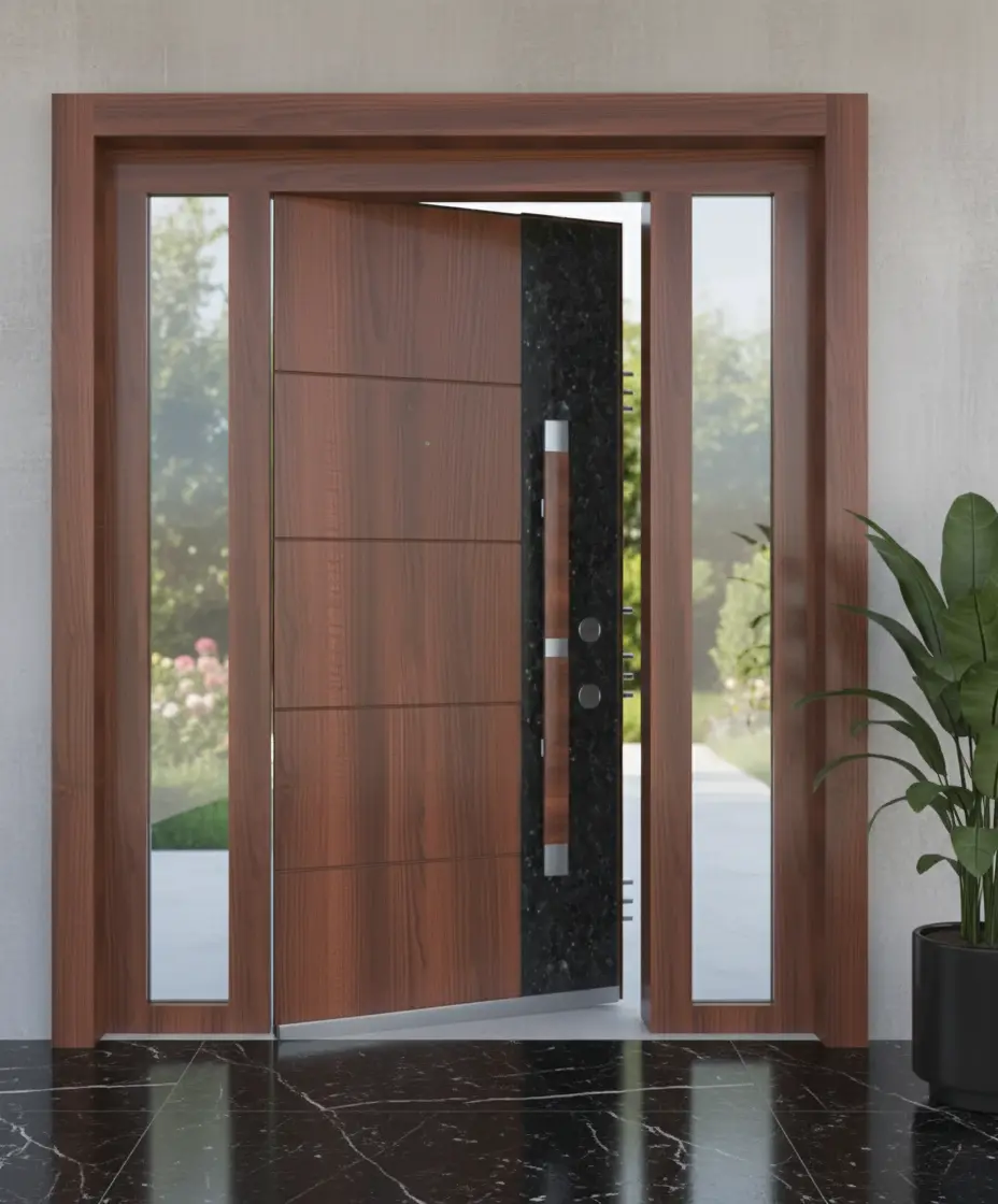 Modern-Villa-Kapisi-Modelleri-Villa-Kapilari-Ceviz Modern-Villa-Kapisi-Modelleri-Villa-Kapilari-Ceviz