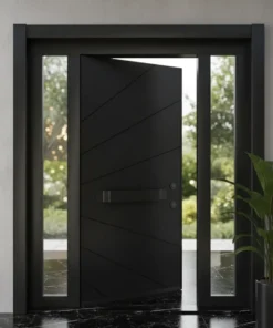 Ozel Tasarim Villa Kapisi Celik Kapi Evk 120 Siyah