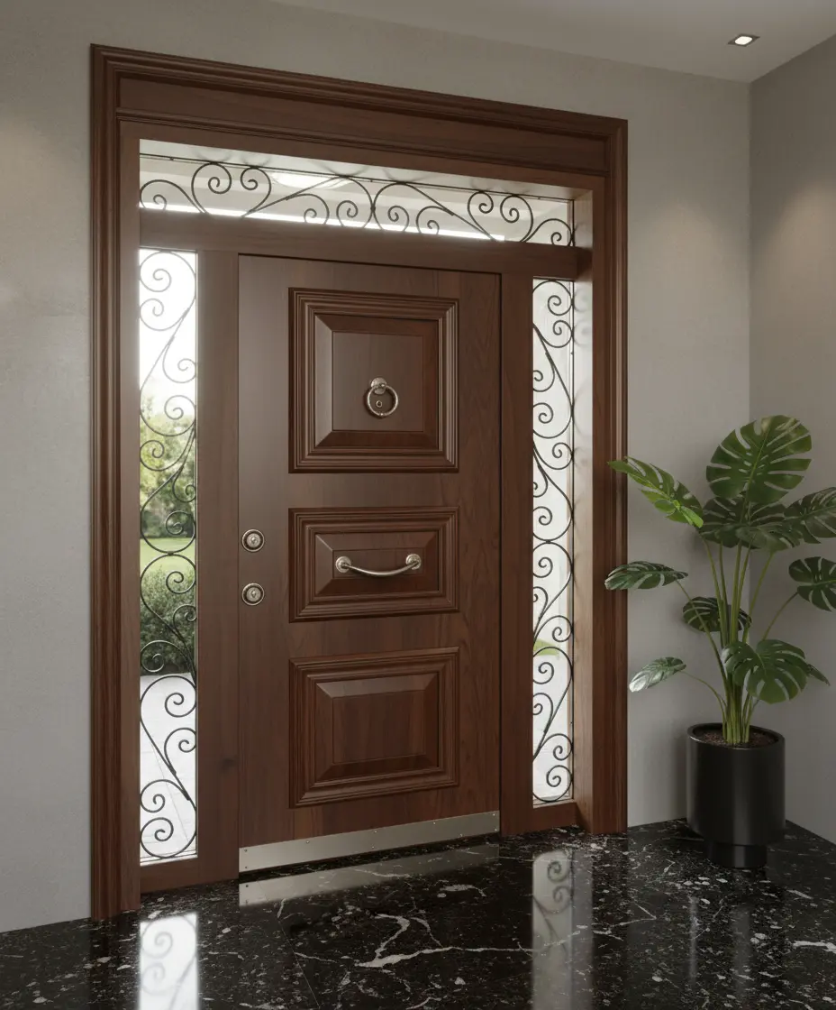 Rumelihisari-Villa-Kapisi-Modelleri-Villa-Giris-Kapisi-Fiyatlari-Evk-010-Ceviz Rumelihisari-Villa-Kapisi-Modelleri-Villa-Giris-Kapisi-Fiyatlari-Evk-010-Ceviz
