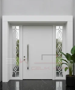 Siyah Villa Kapisi Macellan Beyaz