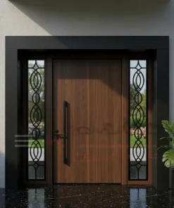 Siyah Villa Kapisi Macellan Ceviz