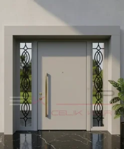 Siyah Villa Kapisi Macellan Gri