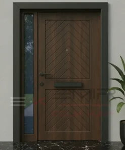 Siyah Villa Kapisi New Maze Ceviz
