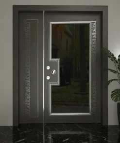 Versace Villa Kapisi Kompozit Gri