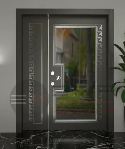 Versace Villa Kapisi Kompozit Siyah