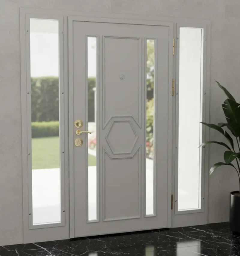 Villa Giriş Kapısı Modelleri 552 4 Villa Giris Kapisi Modelleri 552 Gri